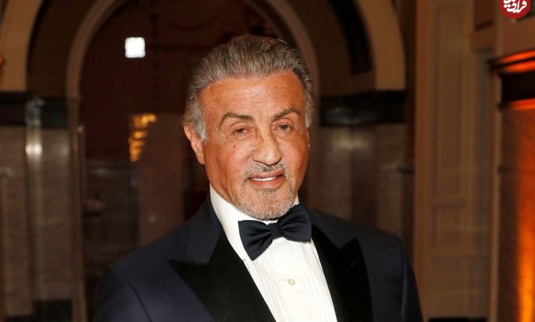 عکس؛ سفر در زمان؛ «سیلوستر استالونه در کنار همسر دوم اش»؛ سال 1365