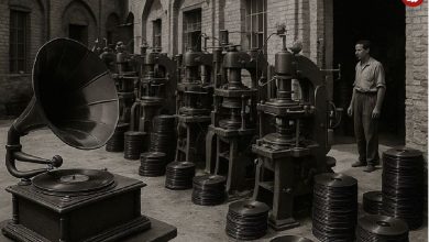 سفر در زمان؛ صفحه‌های گرامافون‌های قدیمی اینجا تولید می‌شد