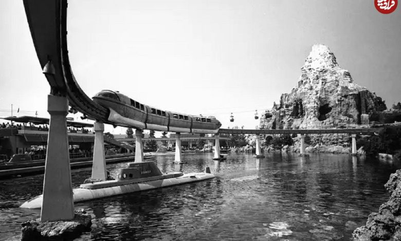 عکس؛ سفر در زمان؛ خوشگذرانی «محمدرضا پهلوی و همسر سوم اش» در دیزنی لند؛ سال 41