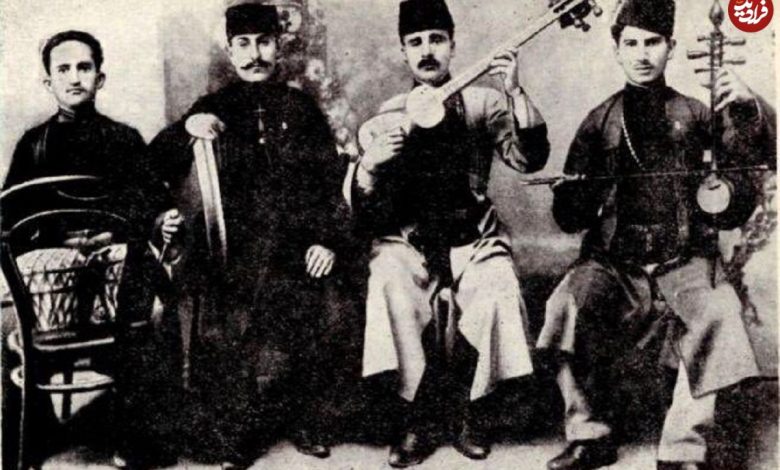 عکس؛ سفر در زمان؛ دسته موزیک قزاقخانه در دوران قاجار عکس؛ سفر در زمان؛ دسته موزیک قزاقخانه در دوران قاجار