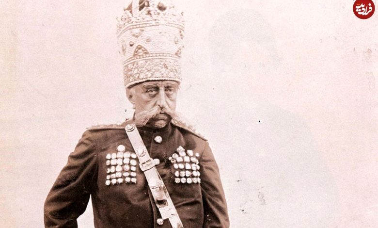 عکس؛ سفر در زمان؛ «مظفرالدین‌شاه سوار بر سه‌ چرخه عجیب اش»؛ دهه 1270