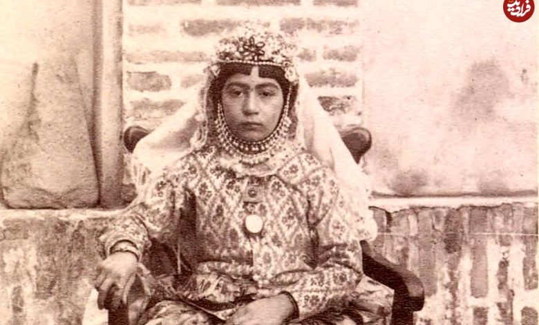 عکس؛ سفر به تاریخ؛ چهرۀ «خانم افخم، نوۀ امام جمعۀ تهران» در دوران ناصرالدین شاه عکس؛ سفر به تاریخ؛ چهرۀ «خانم افخم، نوۀ امام جمعۀ تهران» در دوران ناصرالدین شاه