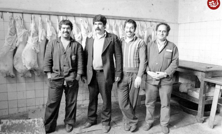 عکس؛ سفر در زمان؛ قصاب‌های تهران دربه در دنبال مشتری!