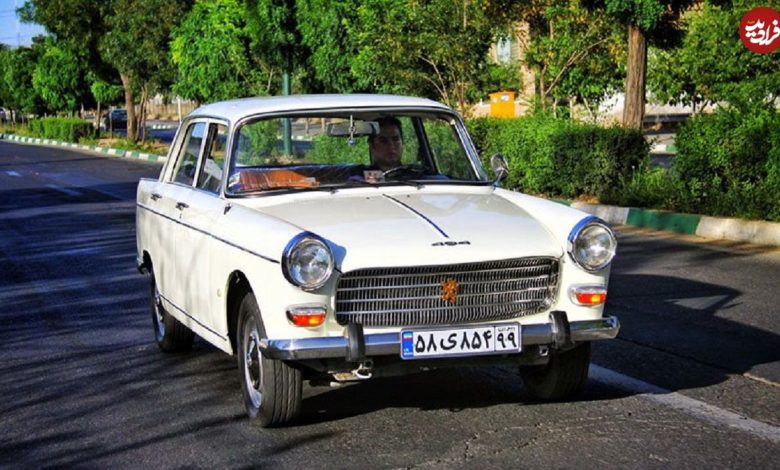 عکس؛ سفر در زمان؛ تبلیغ پژو ۴۰۴ در سال ۱۳۴۲
