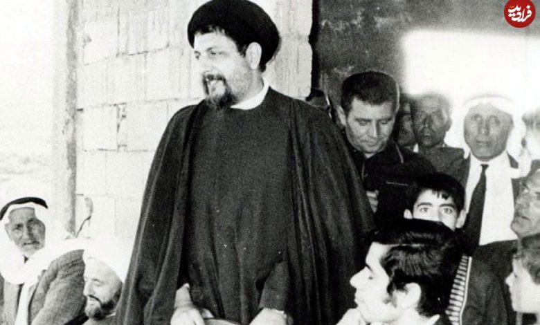 عکس؛ سفر در زمان؛ امام موسی صدر در حال سخنرانی در دانشگاه آمریکایی بیروت»؛ دهه 30