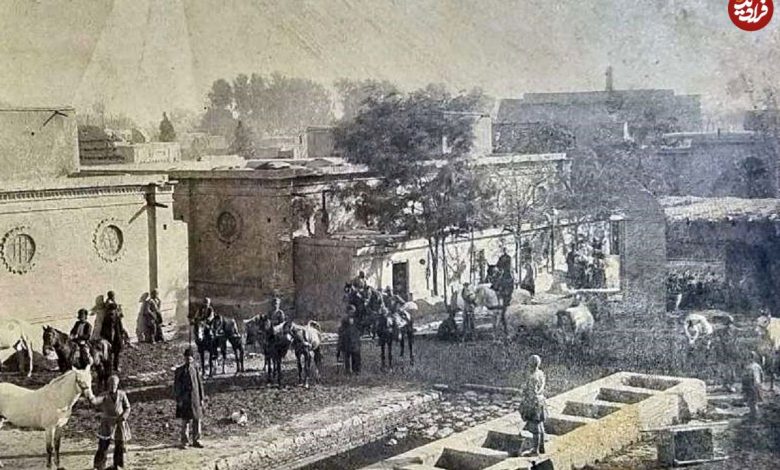 عکس؛ سفر در زمان؛ جمعی مردانه در یک تفرجگاه در تهران؛ دوران قاجار عکس؛ سفر در زمان؛ جمعی مردانه در یک تفرجگاه در تهران؛ دوران قاجار