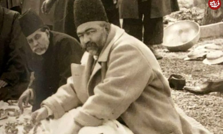 عکس؛ سفر به تاریخ؛ «اتابک، صدراعظم ناصرالدین شاه» در حال قلیانکشی در لواسانات عکس؛ سفر به تاریخ؛ «اتابک، صدراعظم ناصرالدین شاه» در حال قلیانکشی در لواسانات