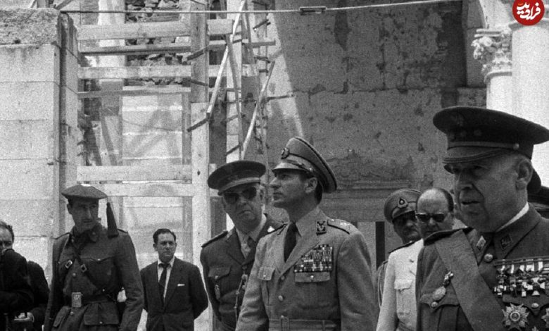 عکس؛ سفر در زمان؛ «محمدرضا پهلوی» با لباس نیروی دریایی در اسپانیا؛ سال 1335 عکس؛ سفر در زمان؛ «محمدرضا پهلوی» با لباس نیروی دریایی در اسپانیا؛ سال 1335