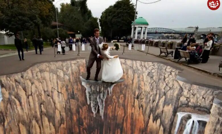 تصاویر؛ هنر خیابانی؛ شاهکارهای هنرمند آلمانی که خیابانها را به درّههای عمیق تبدیل میکند تصاویر؛ هنر خیابانی؛ شاهکارهای هنرمند آلمانی که خیابانها را به درّههای عمیق تبدیل میکند