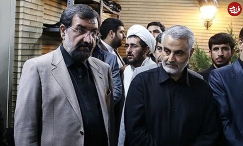 عکس؛ سفر به تاریخ؛ نماز خواندن «حاج قاسم سلیمانی و سردار رشید» پشت سر «محسن رضایی»؛ سال 94 عکس؛ سفر به تاریخ؛ نماز خواندن «حاج قاسم سلیمانی و سردار رشید» پشت سر «محسن رضایی»؛ سال 94