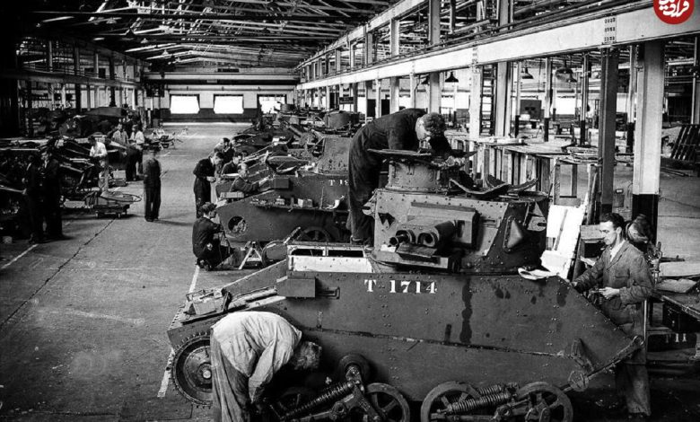 تصاویر؛ سفر در زمان؛ کارخانه تولید تانک آلمان در جنگ جهانی دوم تصاویر؛ سفر در زمان؛ کارخانه تولید تانک آلمان در جنگ جهانی دوم