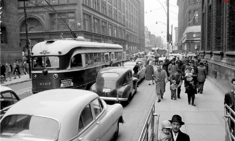 عکس؛ سفر در زمان؛ تورنتو در سالهای دهه ۵۰ میلادی عکس؛ سفر در زمان؛ تورنتو در سالهای دهه ۵۰ میلادی