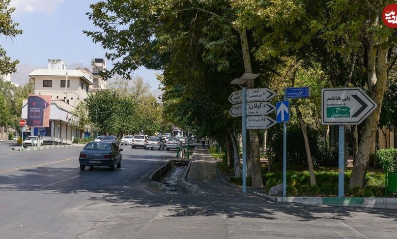 عکس؛ سفر در زمان؛ تهران سال ۱۳۴۷، خیابان پاسداران