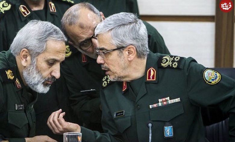 عکس؛ سفر به تاریخ؛ «سردار باقری» در دیدار با «سید ابراهیم رئیسی» در دفتر آستان قدس؛ سال 1396 عکس؛ سفر به تاریخ؛ «سردار باقری» در دیدار با «سید ابراهیم رئیسی» در دفتر آستان قدس؛ سال 1396