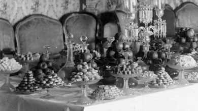 (عکس) سفر به عصر قاجار؛ یک میز پذیرایی سلطنتی در کاخ گلستان