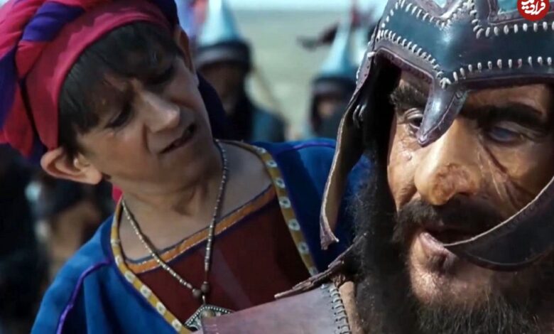 عکس؛ سفر در زمان؛ «غلام بچه شرحبیل» سریال مختارنامه در کنار عمو پورنگ؛ سال 97