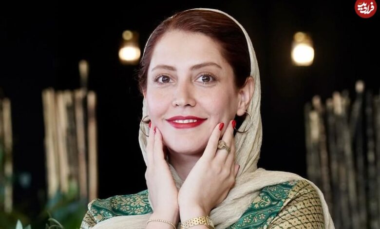 عکس؛ سفر زمان؛ «طوبی هامون» (سریال طوبی) در کنار همسرش در جشن تولد پسرش؛ سال 1402