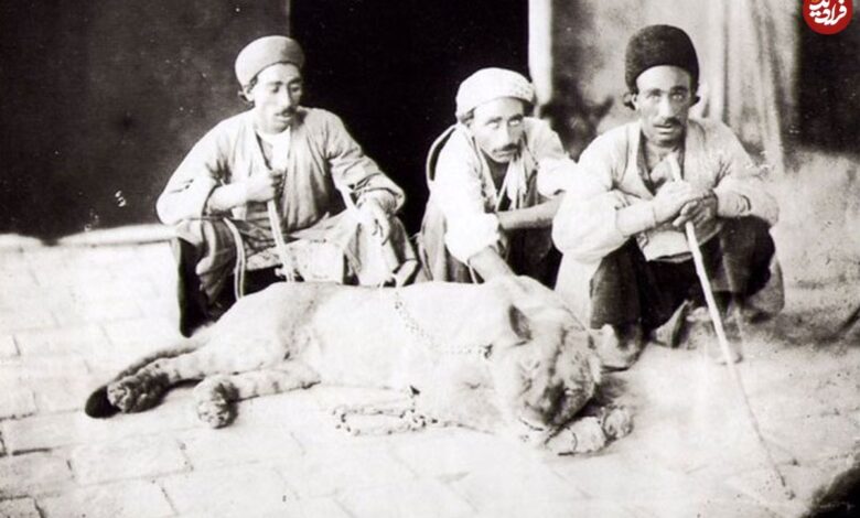 تاریخ و سفر در زمان؛ (عکس) به نقاشی 150 سالۀ نقاش اروپایی از «شیرهای ایرانی» «تخت جمشید» عکس؛ سفر به تاریخ؛ نقاشی 150 سالۀ نقاش اروپایی از «شیرهای ایرانی» در «تخت جمشید»