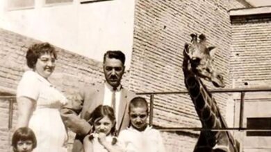 عکس؛ سفر به تاریخ؛ عکس یادگاری بچه‌ها با میمون باغ وحش تهران؛ سال 1351