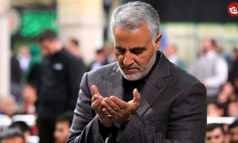 عکس؛ سفر به تاریخ؛ «سردار سلیمانی» در پشت‌صحنۀ یک فیلم سینمایی؛ سال 97