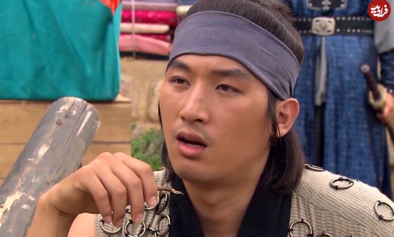 عکس؛ سفر به تاریخ؛ ژست متفاوت «اویی» و اسبش در پشت‌صحنه سریال «جومونگ»
