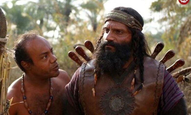 عکس؛ سفر به تاریخ؛ عکس یادگاری «حرمله و غلامش» در پشت صحنه سریال مختارنامه