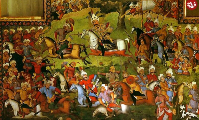 عکس؛ سفر در زمان؛ نقاشی صفوی از جنگ ایران و عثمانی عکس؛ سفر در زمان؛ نقاشی صفوی از جنگ ایران و عثمانی
