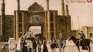 عکس؛ سفر در زمان؛ نمایی بی‌نظیر از دروازه دولت دوره قاجار