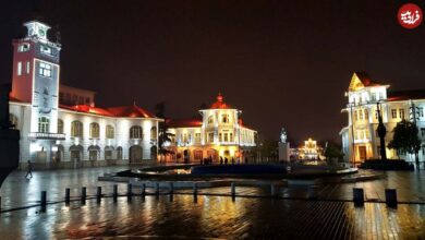 عکس؛ سفر در زمان؛ میدان شهرداری رشت در سال‌های دور