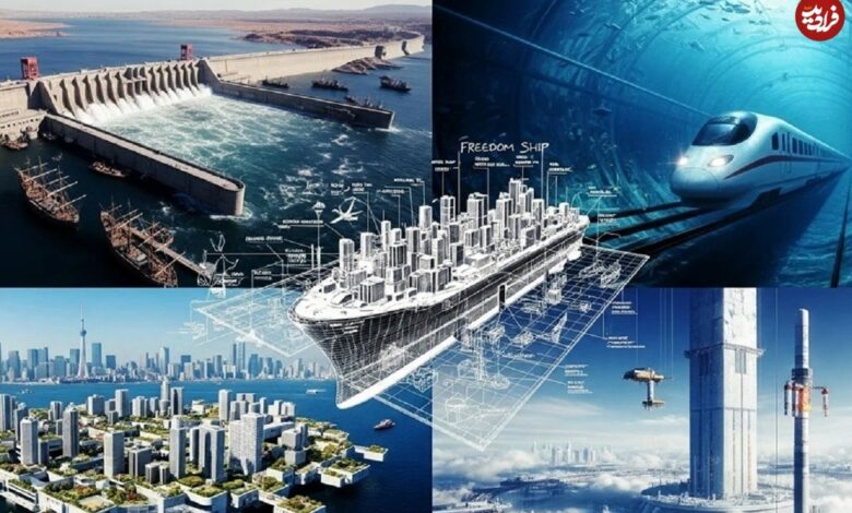 تصاویر؛ ۵ پروژه جنونآمیز مهندسی که اگر ساخته شوند، دنیا را زیرورو میکنند تصاویر؛ ۵ پروژه جنونآمیز مهندسی که اگر ساخته شوند، دنیا را زیرورو میکنند