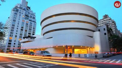 عکس؛ سفر در زمان؛ شاهکار فرانک لوید رایت در حال ساخت؛ تصاویری دیدنی از موزه گوگنهایم در سال ۱۹۵۸