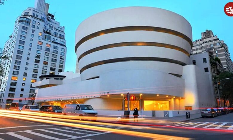 عکس؛ سفر در زمان؛ شاهکار فرانک لوید رایت در حال ساخت؛ تصاویری دیدنی از موزه گوگنهایم در سال ۱۹۵۸