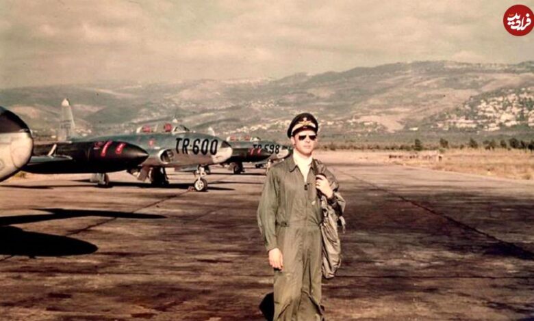 تاریخ و سفر در زمان؛ (عکس) «نا جهانبانی و دو خلبان ایرانی» کنار یک جنگنده آمریکایی دهه 30 عکس؛ سفر در زمان؛ «نادر جهانبانی و دو خلبان ایرانی» در کنار یک جنگنده آمریکایی؛ دهه 30