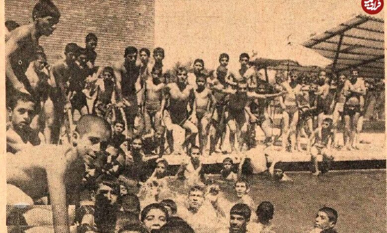 عکس؛ سفر در زمان؛ شایعه وبا در تهران، استخرها را خلوت کرد