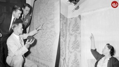 عکس؛ سفر در زمان؛ شهاب‌سنگ روی خانه افتاد، از سقف عبور کرد و به زن نگون‌بخت برخورد