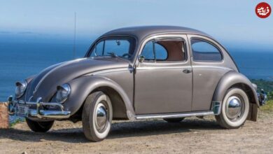 عکس؛ سفر در زمان؛ تبلیغ فولکس واگن در سال ۱۳۳۲