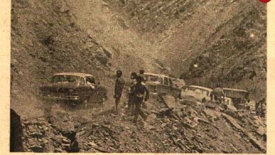 عکس؛ سفر در زمان؛ کوه دماوند در جاده هراز انتقام گرفت!