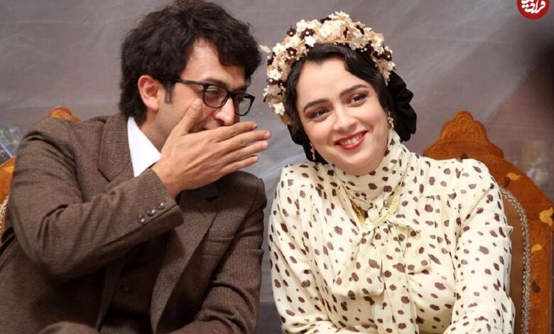 عکس؛ سفر در زمان؛ «شهرزاد» سریال شهرزاد در کنار صابر ابر در یک کافه؛ دهه 90