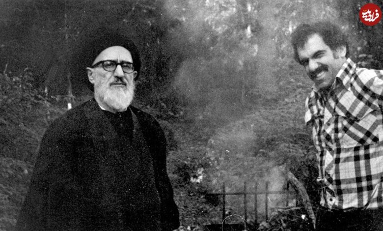 عکس؛ سفر در زمان؛ «آیت الله طالقانی» در کنار همسر و فرزندان اش؛ سال 1347