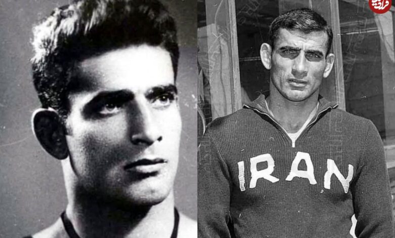 تاریخ و سفر در زمان؛ (عکس) «امامعلی حبیبی» حال بوسه زدن به صورت «تختی» دهه 30 عکس؛ سفر در زمان؛ «امامعلی حبیبی» در حال بوسه زدن به صورت «تختی»؛ دهه 30