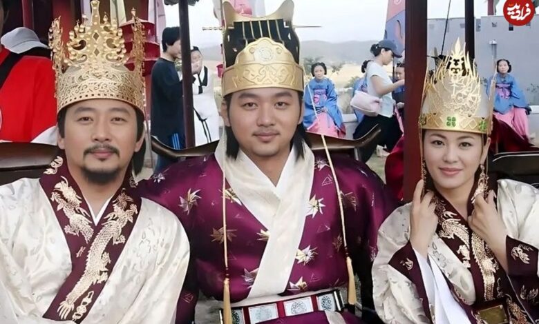 عکس| سفر به تاریخ؛ عکس یادگاری «تسو و سوسانو» در پشت‌صحنه سریال «جومونگ»