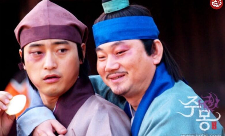 عکس| سفر به تاریخ؛ تیپ و چهرۀ «ماجین، مشاور یونگ‌پو» در جشن پایان سریال «جومونگ»