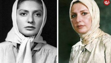 (عکس) سفر در زمان؛ «فائقه آتشین» در صحنه ای از فیلم شب فرشتگان؛ سال 47