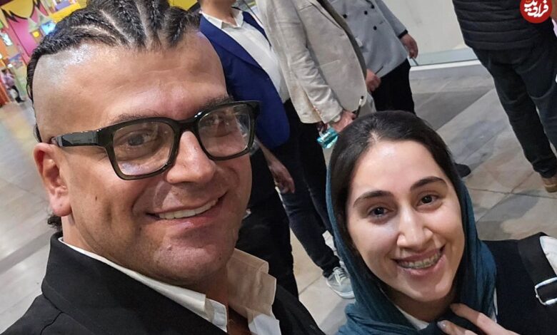 عکس| سفر در زمان؛ «بی بی و جواد جوادی» در پشت صحنه سریال بچه مهندس 3؛ سال 99