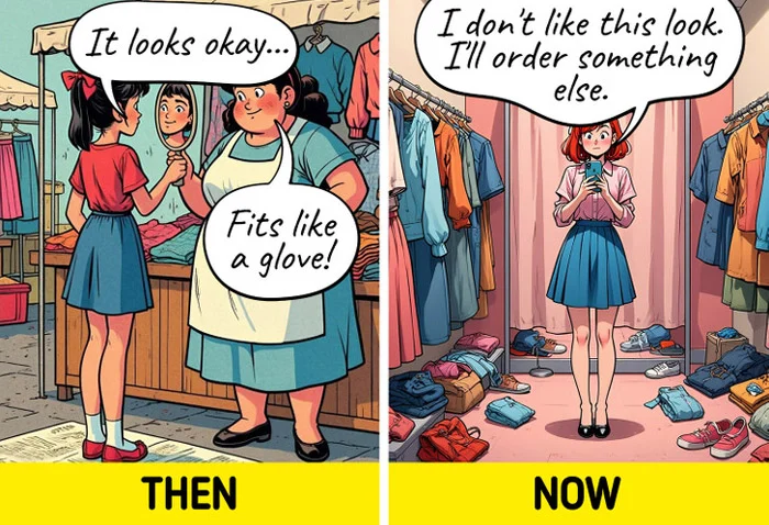 175531896249927-irannaz-com خرید لباس ، عکس هایی از تفاوت های بسیار جالب زمان قدیم با الان