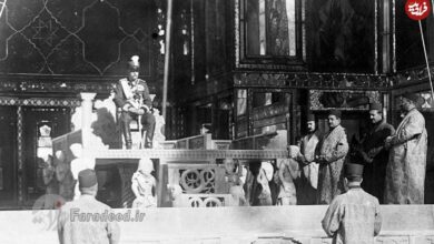 عکس؛ سفر در زمان؛ سفیر بریتانیا در حال حرکت به سمت مراسم تاجگذاری رضاشاه