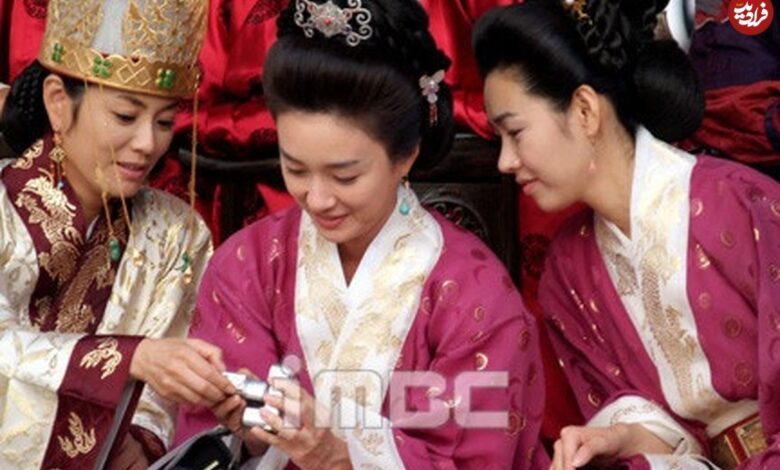 عکس| سفر به تاریخ؛ «بانو یوها» با دامن پلنگی در جشن پایان سریال «جومونگ»