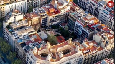 تصاویر؛ سفری به قلب معماری مدرنیسم؛ کازا میلا از زمین و آسمان در قاب دوربین عکاسان