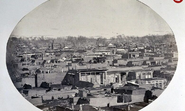 عکس؛ سفر در زمان؛ سبزه‌میدان (میدان ۱۵ خرداد کنونی) در زمان حکومت ناصرالدین‌شاه