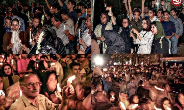 تصاویر؛ سفر در زمان؛ ابراز همدردی مردم تهران با قربانیان حملات ۱۱ سپتامبر